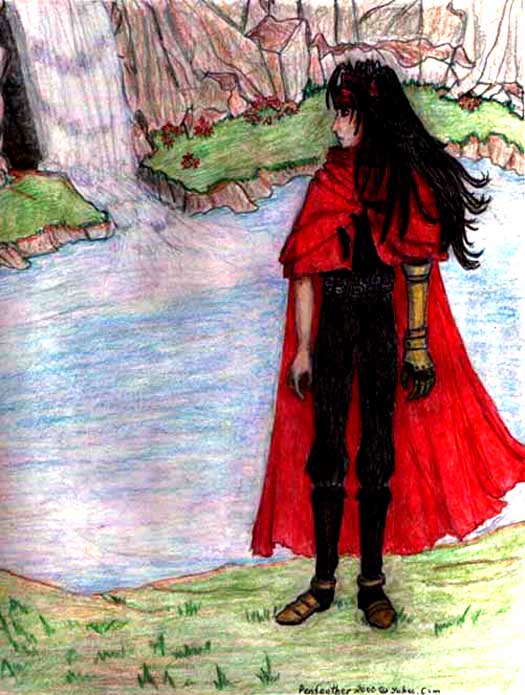 With trepidation, Vincent returns to the cave behind the falls to see Lucrecia once more.